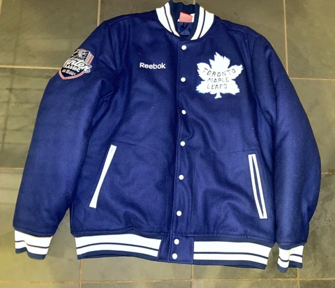 NWOT RARE 2014 NHL Toronto Maple Leafs Hockey Coaches Bench Jacket Wool LG Cover