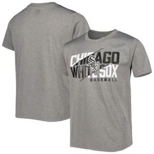NWT Chicago White Sox Kids Size Large Short Sleeve DRI-FIT Heather Gray T-Shirt - Picture 1 of 3