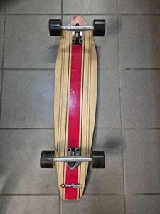 Streetsurfing Longboard 91 cm Board Cruiser Skateboard Holz Rot - Bild 1 von 7