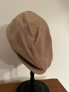 Vintage Camel Wolle Flatcap Union Made Fahren Golf Zeitungsjunge Cabbie Medium gefüttert - Bild 1 von 6