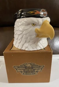 Harley Davidson Biker Eagle Head Mug Vintage 2000 Box Included - Picture 1 of 10