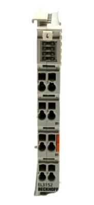 BECKHOFF EL3152 ETHERCAT TERMINAL 2-CHANNEL ANALOG INPUT MODULE - Image 1 of 4