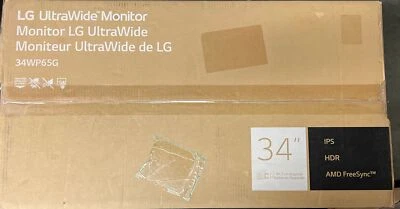 New LG 34"  UltraWide IPS HDR AMD FreeSync Monitor  34WP65G-B - Image 1 of 2