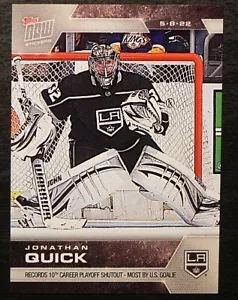 2021-22 21/22 TOPPS NOW NHL Stickers #459 Jonathan Quick Los Angeles Kings - Picture 1 of 2