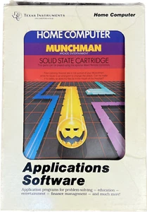 Texas Instruments TI 99/4a Munchman Computer Cartridge Game Complete - Picture 1 of 7