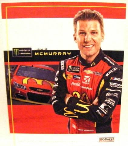 2017 JAMIE McMURRAY #1 CHEVY SS CHIP GANASSI NASCAR CUP RACING POSTCARD Cover