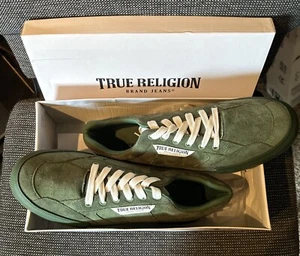 True Religion Marke Jeans Schuhe Herren 9,5M grün Ian Freizeit Turnschuhe Skater - Bild 1 von 7