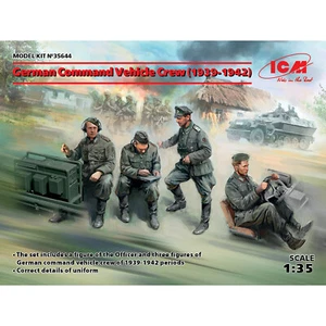 Scale model 1/35 German Command Vehicle Crew (1939-1942) (4 figures) ICM 35644 - Picture 1 of 12
