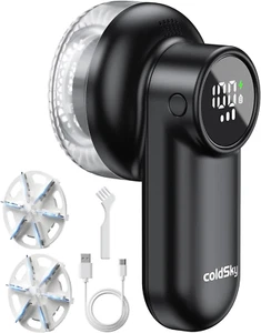Rechargeable Fabric Shaver, Lint Shaver with Digital Display, Sweater Shaver wit - Picture 1 of 12