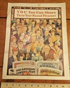 Vintage "You Too Can Share Their...Magazine promotions. Curtis Publishing 1929 - Bild 1 von 6
