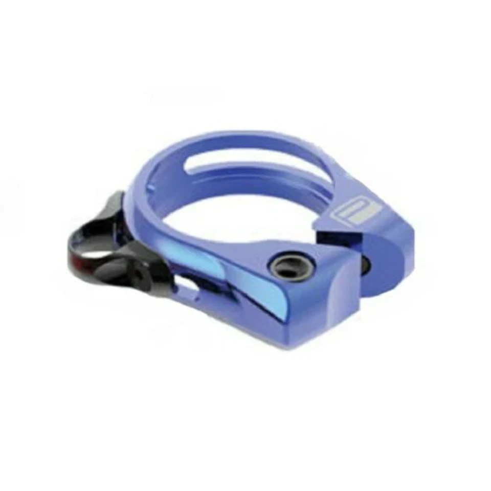 Promax DP-1 Seat Post Clamp Bolt On Dropper 34.9mm Blue Aluminum 34.9 DP1 Cable - Image 1 of 1