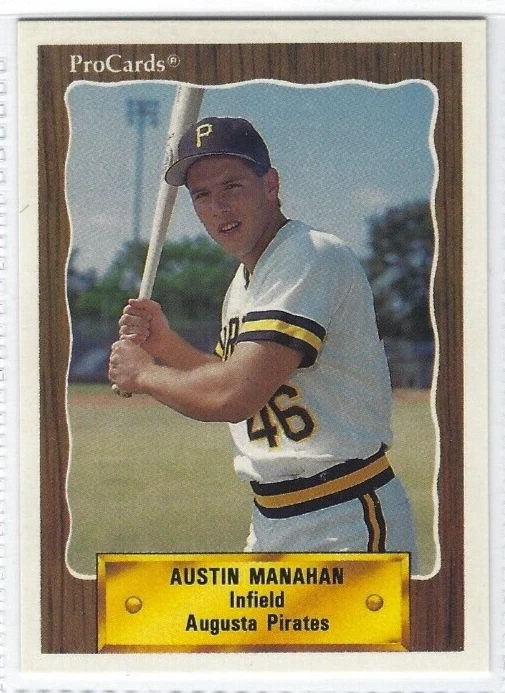 1990 Augusta Pirates (Class A-Pittsburgh Pirates) Austin Manahan - Image 1 of 1
