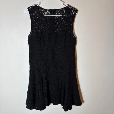 Victoria's Secret Black Lace Fit and Flare Dress Size 12 - Image 1 of 4