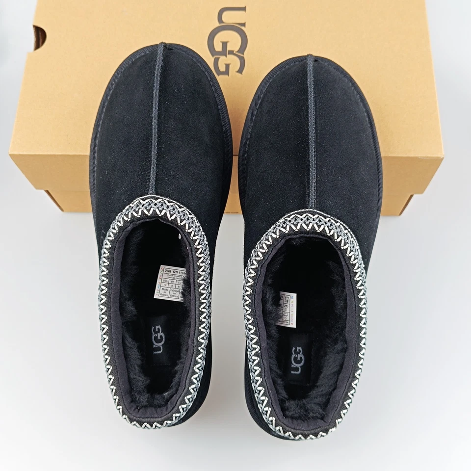 UGG Tasman II черный женщин замши верхний шерсти тапочки США 6-11 размер туфли с коробкой - Изображение 1 из 4