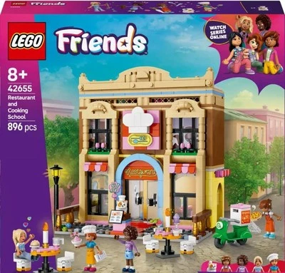 LEGO Friends Restaurant and Cooking School 42655 Toy Building Kit 896 pcs - Image 1 of 4