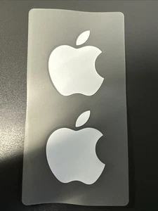 Authentic Apple White Logo Sticker Decal iphone ipod - Picture 1 of 4