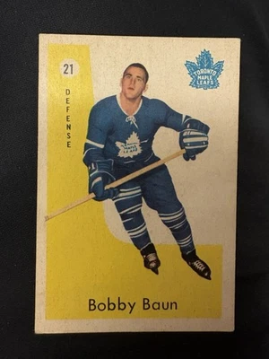 1959-60 Parkhurst Bobby Baun #21. Кленовые листья Торонто. - Изображение 1 из 3