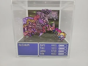 Final Fantasy 5 3D Cube Handmade Diorama Video Game Shadowbox - Picture 1 of 5