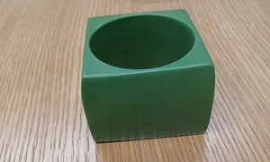 DARK GREEN 3" CHUNKY BANGLE RESIN BRACELET - Picture 1 of 1