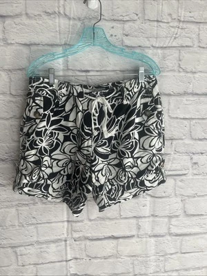 Liz Claiborne Mujer’s Informal Lino/Algodón Sloane Estampado Floral Pantalones Cortos Talla 10 Foto 1 de 4