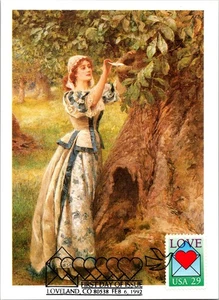 Dr Jim Stamps FDC Maximum Card 29c Love Arthur Hopkins Love's Letter Box - Picture 1 of 2