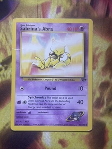 1x (P) Sabrina's Abra - 93/132 - Common - Unlimited Edition Gym Challenge Pokemo - Bild 1 von 2