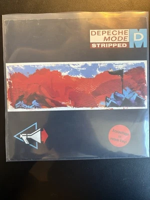 Depeche Mode - Stripped 7“ Single, rotes Vinyl, Erstauflage VG+++ 7 Bong 10 - Bild 1 von 4