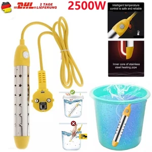 Poolheizung Tauchsieder Elektrischer Warmwasserbereiter Badewanne Heizstab 2500W - Bild 1 von 15