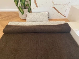 Luxus Bettenset aus Naturwolle – Bettdecke & Kissen 45x75 Handgefertigt Warm  - Picture 1 of 6