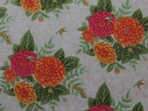 Fabric Flower By Debbie Mumm Fabric Jo Ann 43" X 41” No:410 - Picture 1 of 9