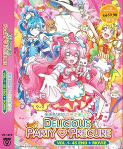 DELICIOUS PARTY ♡ PRECURE VOL.1-45 END + MOVIE DVD ANIME REGION ALL ENGLISH SUBS - Bild 1 von 3