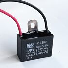 CBB61 5,5 mfd 5,5uf 5,5uf 250 V VAC 50/60 Hz Deckenlüfter Kondensator 2 DRÄHTE