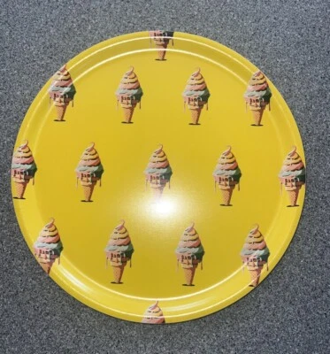 ESCANDINAVISK HEMSLOJD AB HELADO Melamina Madera de Abedul Bandeja Amarilla Suecia Nuevo Foto 1 de 3