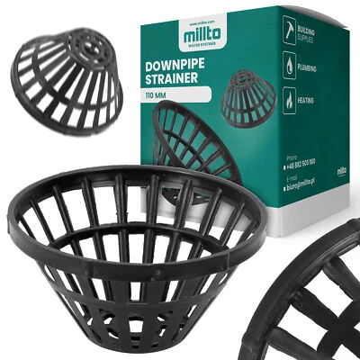 Gutter Screen Strainer Mesh Drain Leaf Catcher Downpipe Drainage - Image 1 of 4