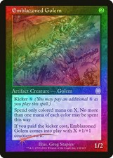 Emblazoned Golem FOIL Apocalypse PLD Artifact Uncommon MAGIC CARD ABUGames