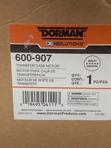 Dorman 600-907 OE Solutions Transfer Case Motor GMC Sierra Chevy Silverado Picku - Picture 1 of 6