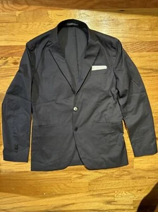 Gant Cool Commuter Blazer Marine Blue With Pocket Square Size 50 Brand New! - Picture 1 of 6