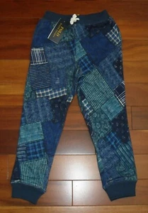NWT Polo Ralph Lauren Girl's Patchwork Print Sweatpants Size 6 Color Blue $85 - Picture 1 of 6