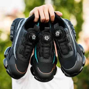 Rotary Button Safety Work Shoes Indestructible Puncture-Proof Work Boots Anti - Picture 1 of 7