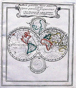 Antique map, Bodenehr, Der Gantze Welt Kreis .. - Picture 1 of 1