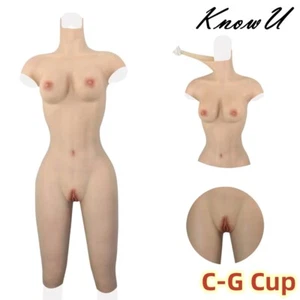 Silicone FullBody Suit Silicone Breast Forms Armless For Cosplay Transgender - Picture 1 of 18