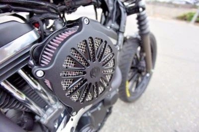 Purificador de aire Harley XL Sportster RSD Venturi Boss Black Ops 0206-2041-SMB HB Foto 1 de 4
