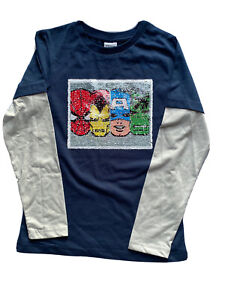 Marvel Comics Ironman Hulk Reversible Sequin Kids Unisex T-Shirt Official Merch 