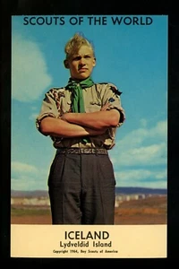 Scouting postcard Boy Scouts of the World 1964 Iceland Lydveldid Island - Picture 1 of 2