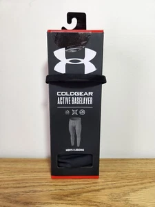 Under Armour's Cold Gear Base Layer Athletic Leggings Men's Size M Black 1360452 - Picture 1 of 7