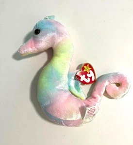 TY Beanie Babies "Neon" Seahorse, 5th Gen, 1999 #18(C211) - Picture 1 of 8