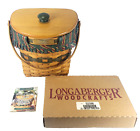 Longaberger Christmas Basket 1998 Glad Tidings Combo Lid, Liner, & Protector