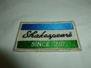 Vintage Embroidered Shakespeare Since 1897 Patch  Lot M-357 - Picture 1 of 12