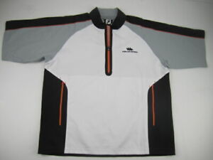 Mens Large FootJoy FJ Windshirt white black golf jacket Invitational
