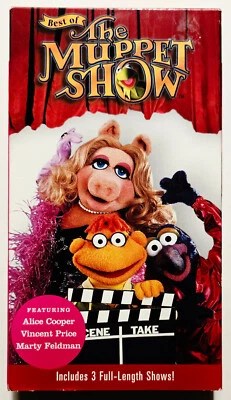 Best of The Muppet Show (VHS, 2000) *RARE OOP* Vincent Price Alice Cooper - Image 1 of 3